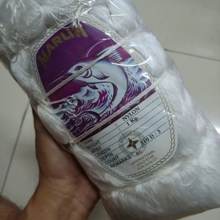 BENANG NILON D3 ECERAN CAP MARLIN / BENANG D3 / TALI NILON D3 PUTIH / BENANG NILON KECIL / BENANG LA