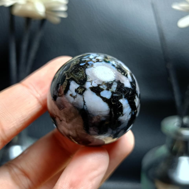 Natural Indigo Gabbro Sphere (12)