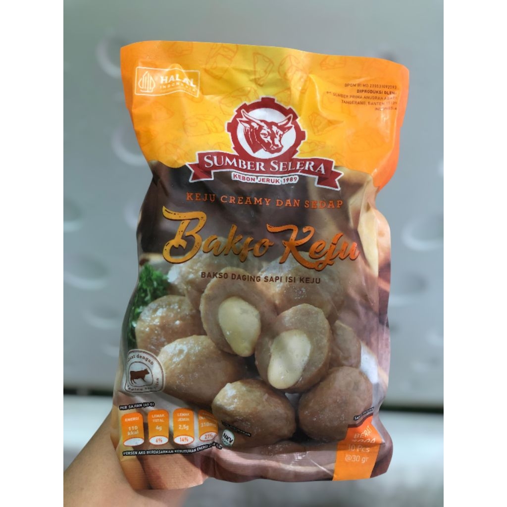 

Bakso keju sumber selera 300 gram isi 10 biji