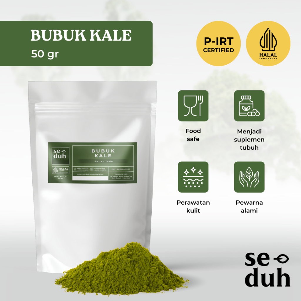 

SEDUH TEA & TISANE | Bubuk Kale / Kale Powder / Vagetable Powder 50 gram