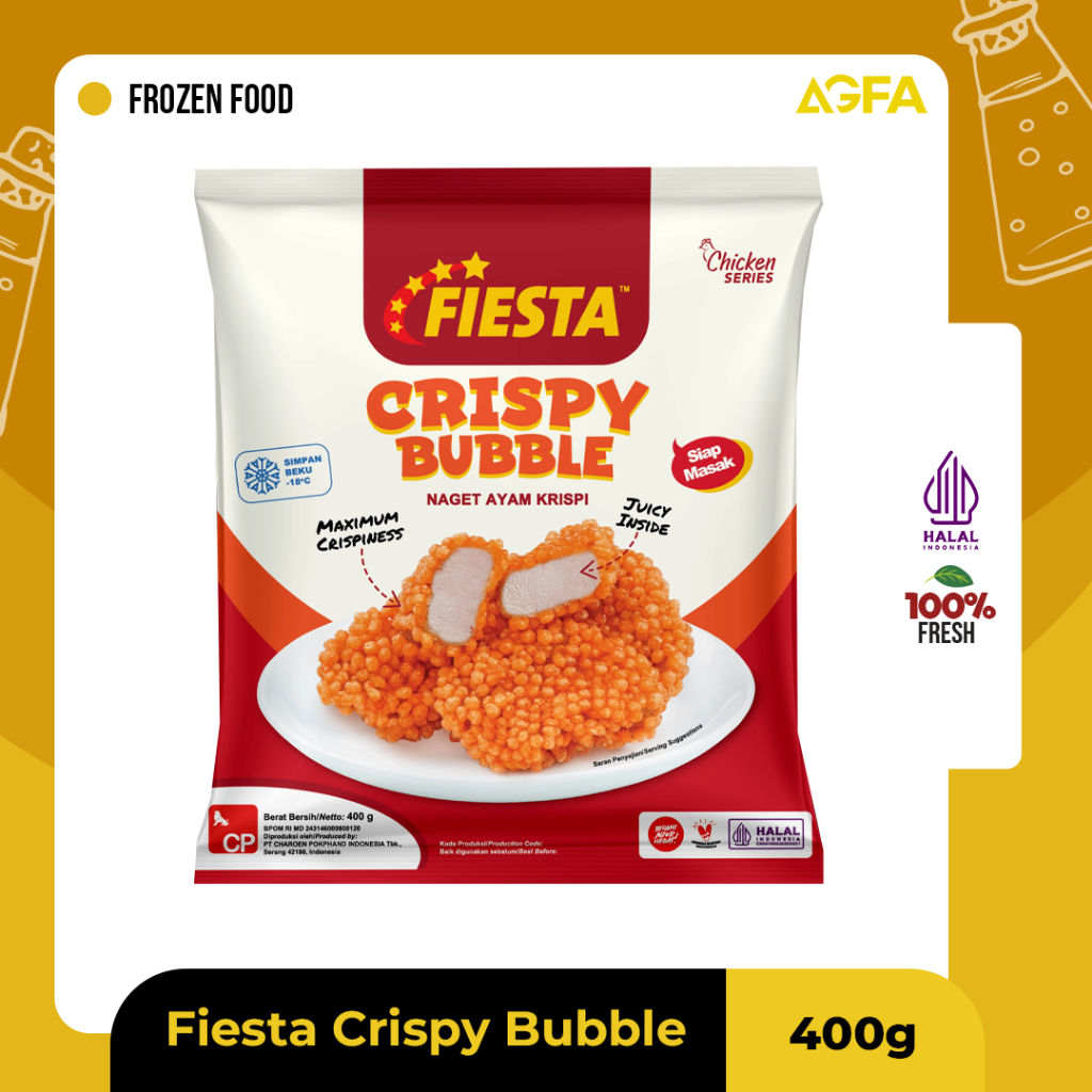 

FIESTA CRISPY BUBBLE NUGGET / NUGGET / NAGET / FIESTA