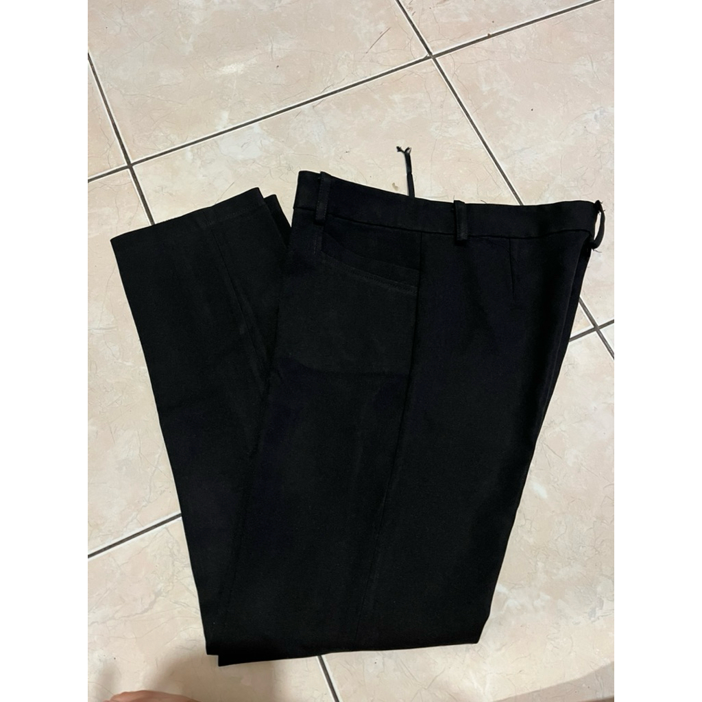 Celana bahan/ formal ann design hitam wanita