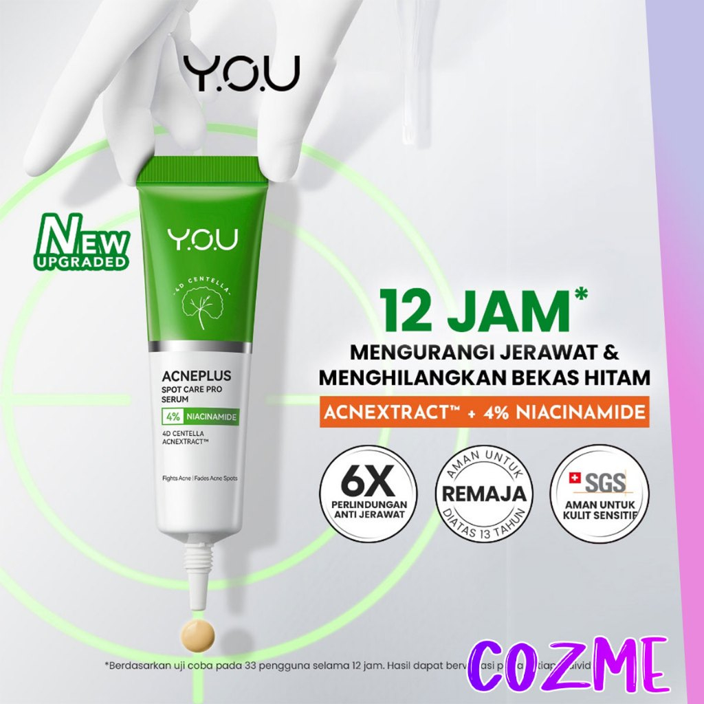 YOU Acneplus Spot Care Pro Serum 15gr | Sensitive Acne Prone Skin | Obat totol jerawat | Memudarkan 