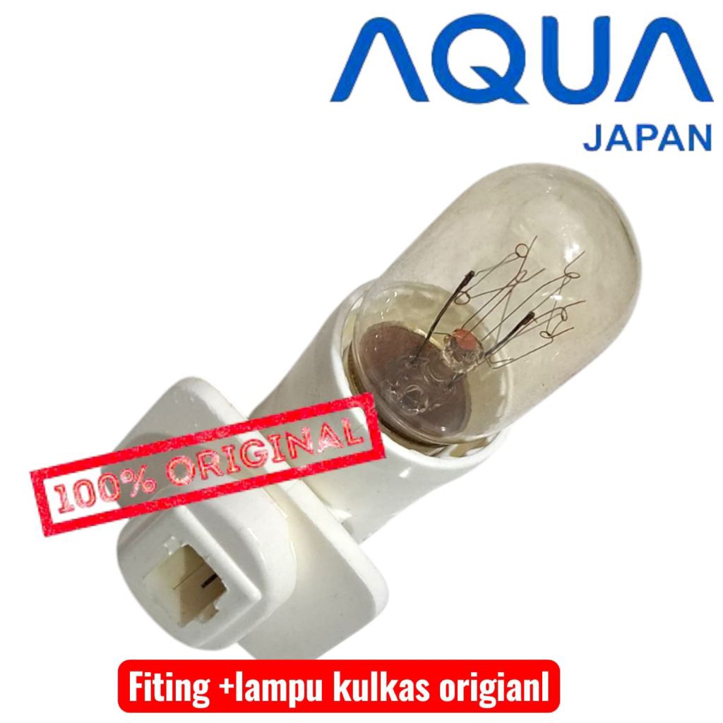 fiting lampu kulkas aqua original