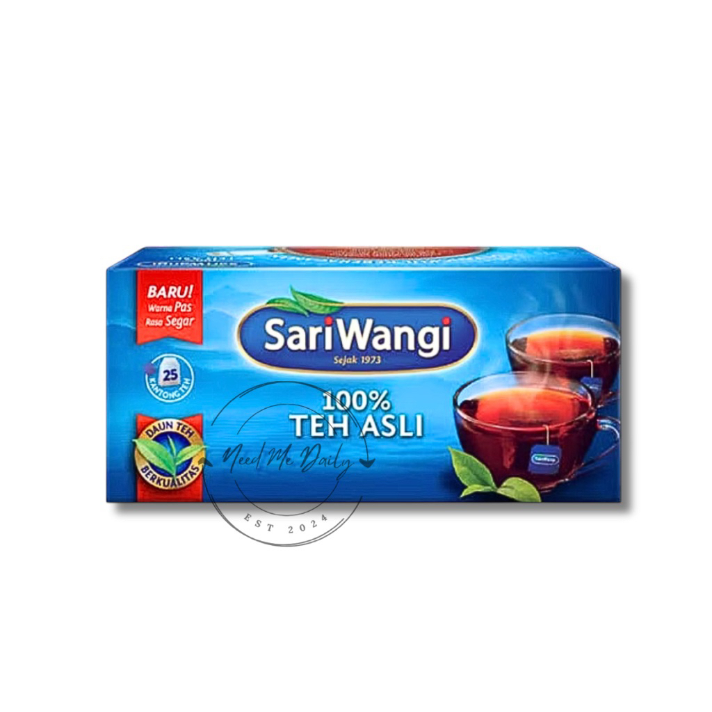 

Sariwangi Teh Celup isi 25 kantong | Sari Wangi | Teh Hitam Asli Harum