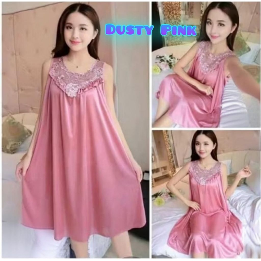 Daster Terusan Rumahan Dress Lingerie Happy Lingerie Big Size