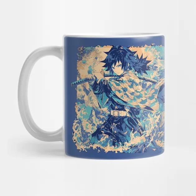 Gelas Mug Kimetsu No Yaiba Demon Slayer giyu Giyu Mug