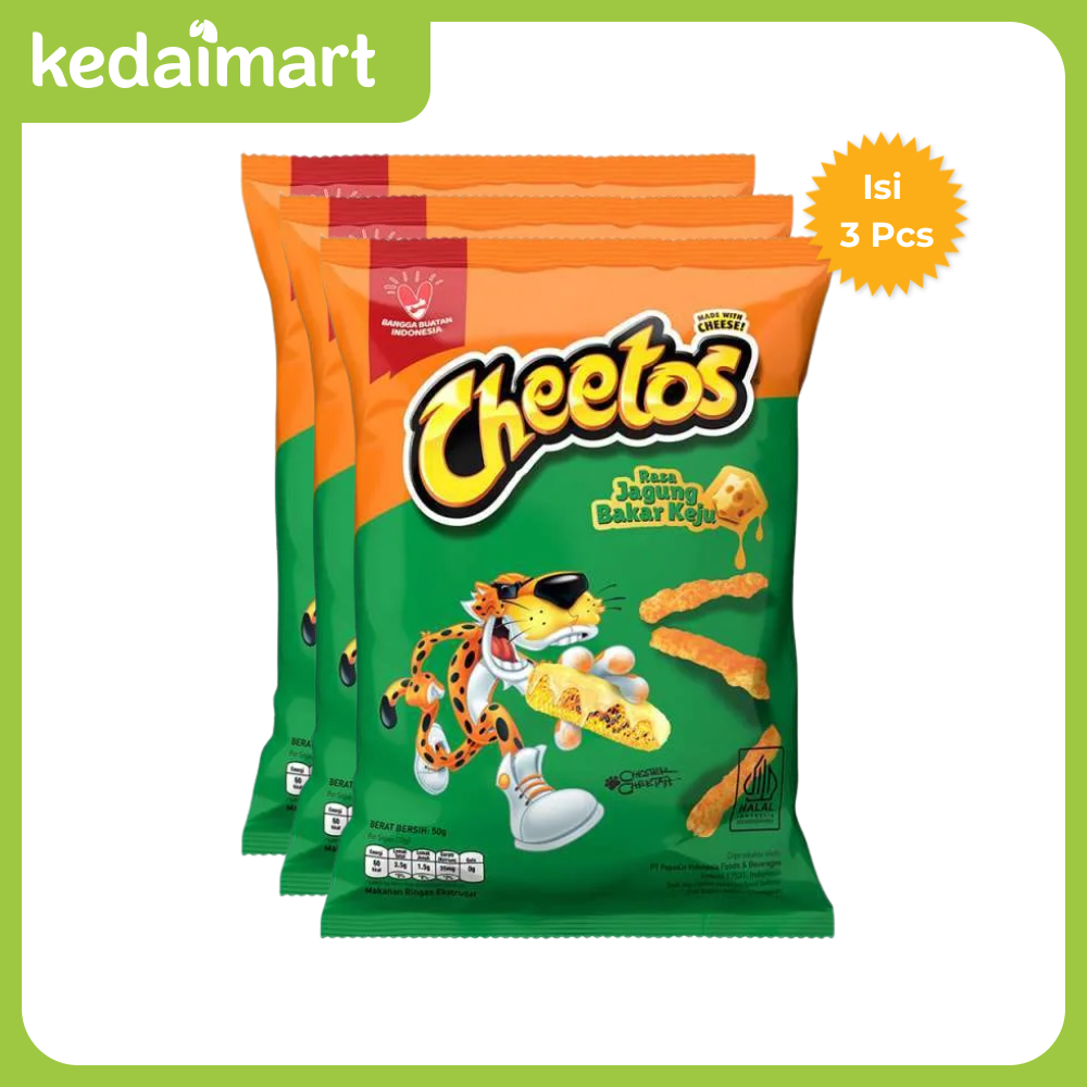 

Cheetos Snack Rasa Jagung Bakar Keju 50 Gram X 3 Pcs
