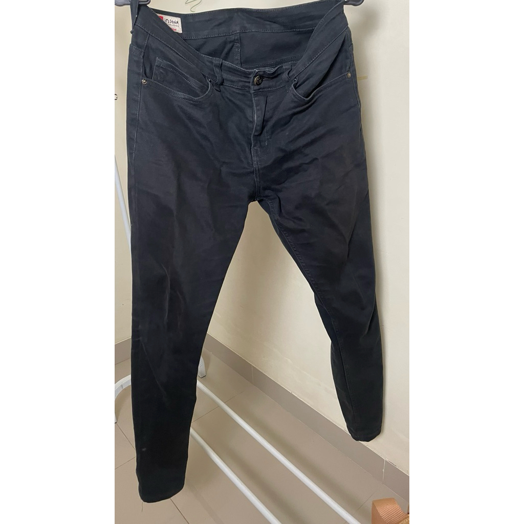 edwin jeans celana panjang denim slimfit pria preloved