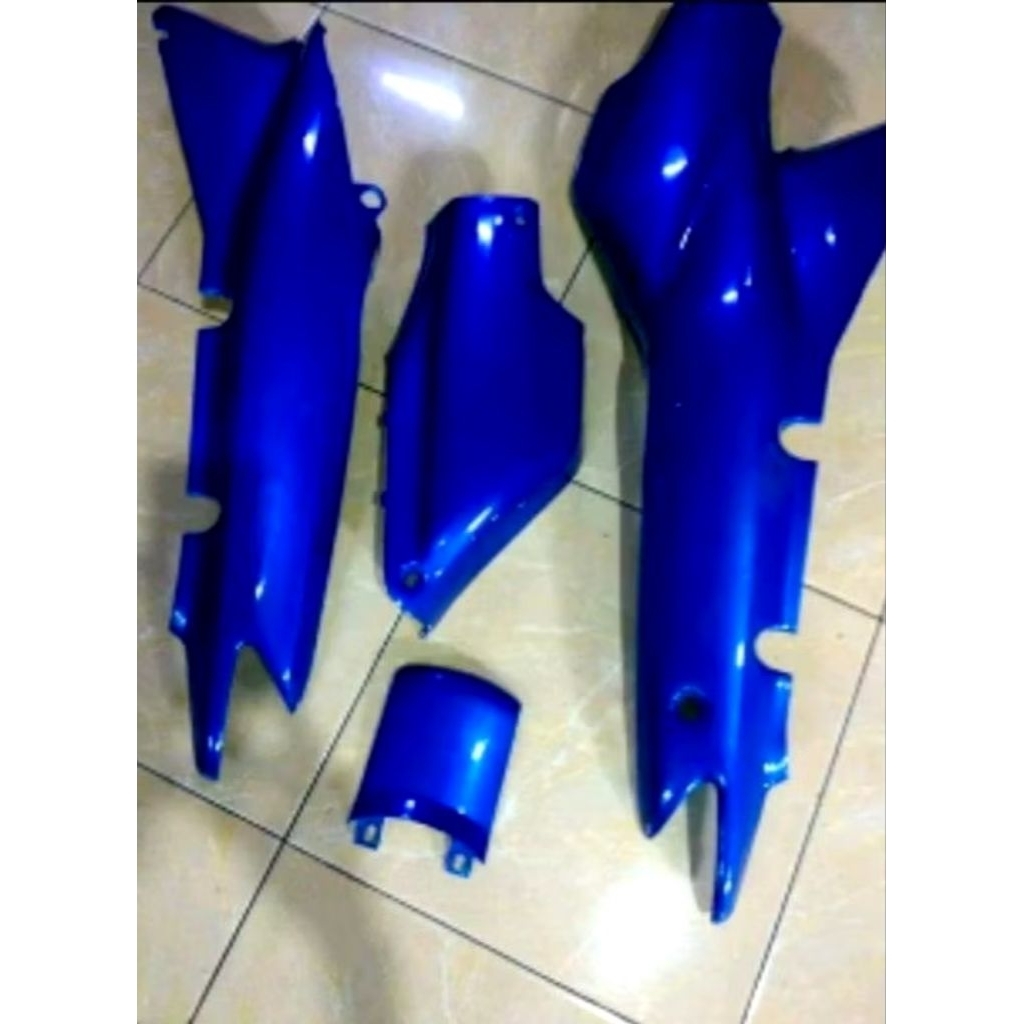 set cover bodi body belakang Supra x Supra lama Supra fit lama warna biru