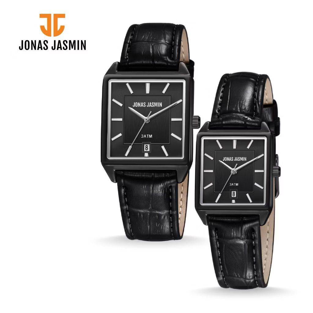 JAM TANGAN COUPLE JONAS JASMIN KULIT ORIGINAL