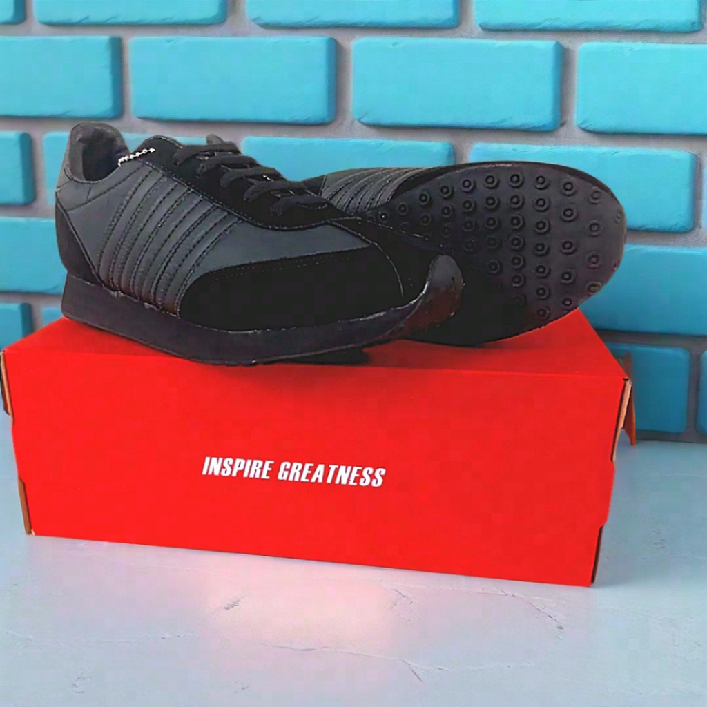 sepatu specs 104 hitam sepatu sekolah original 100%