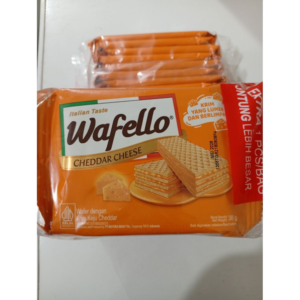 

Wafello Wafer Italia Cheddar Cheese 38G