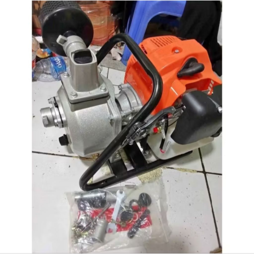 (BISA COD) AUL STORE - Mesin Pompa Air Alkon 1 Inch 2-Tak - Kuat, Hemat Bahan Bakar & Cocok Untuk Ir