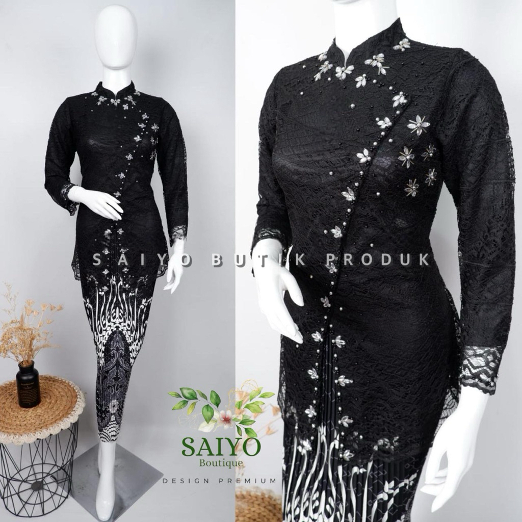 Kebaya Payet Modern Janggan - Kebaya Wisuda Modern - Kebaya Payet Modern - Kebaya Brukat Modern - Ke