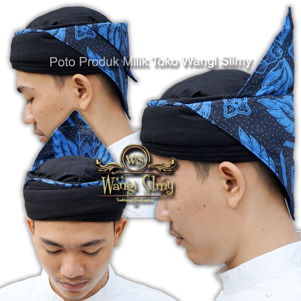 Blangkon Iket Sunda Baduy Premium Blangkon Sunda Makuta Naga Ikat Iket Totopong Sunda Siliwangi