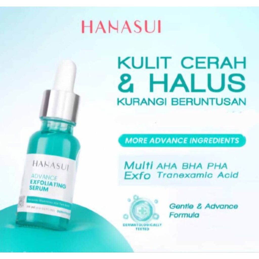 SERUM, SERUM HANASUI, HANASUI  SERUM ADVANCE EXFOLIATING, SERUM HANASUI EXFOLIATING, SERUM WAJAH, SE