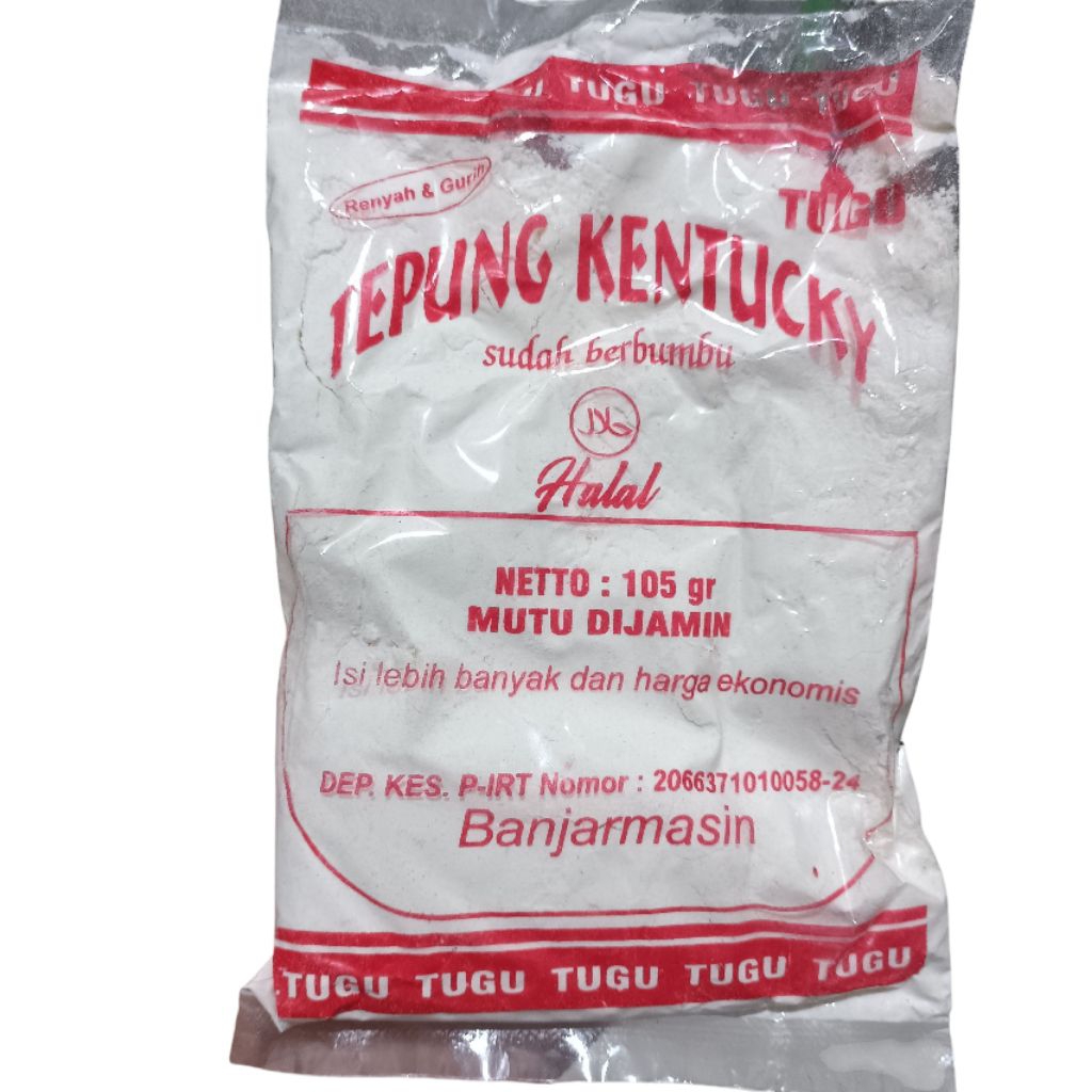 

Tepung Kentucky Banjarmasin Merk TUGU 105gr Kentaki Banjar