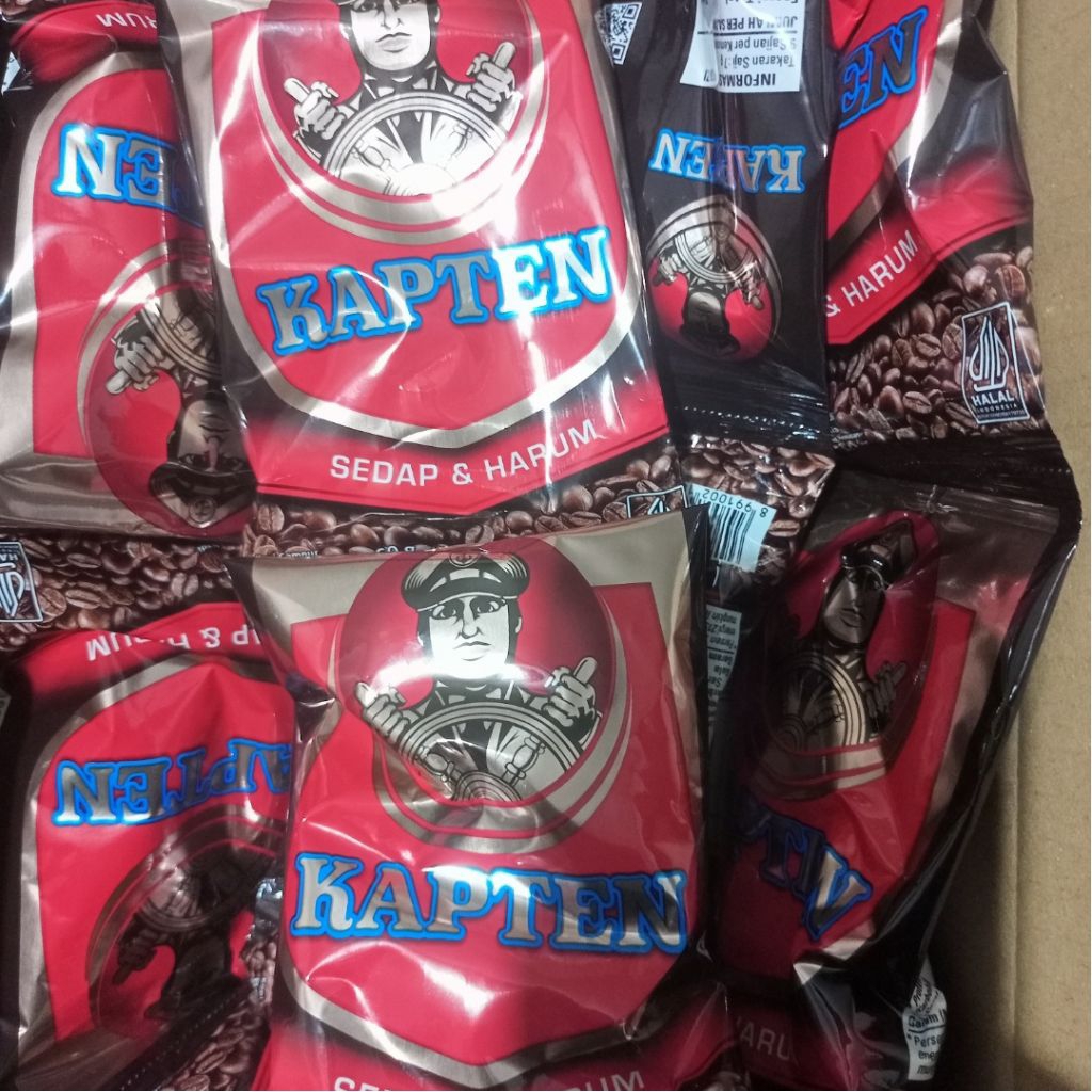 

kopi kapten 1 renteng isi 10 pcs 60gr per pcs kopi kapten 1 renceng isi 10