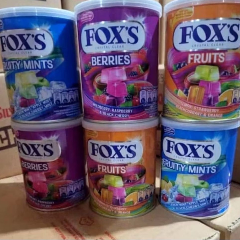

Permen foxs kaleng 180gr