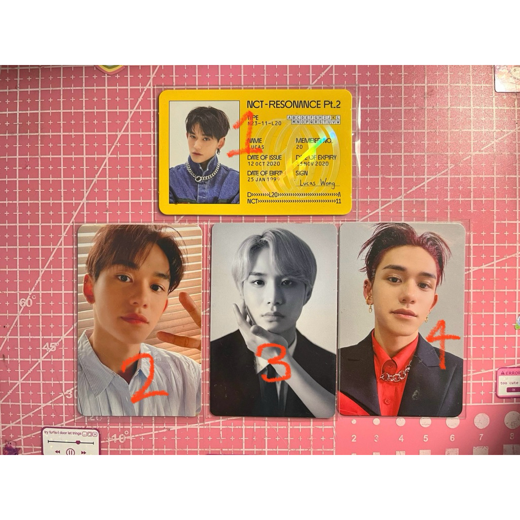 Photocard Official Lucas & Jungwoo