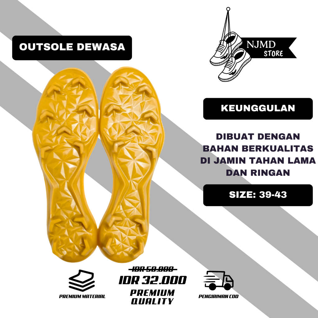 OUTSOLE TELAPAK SEPATU BOLA SPECS LS IMFORT