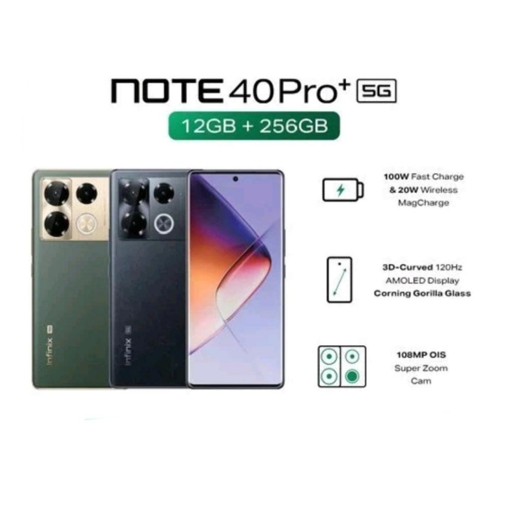 HP INFINIX NOTE 40 PRO+ 5G 12/256 GB - INFINIX NOTE 40 PRO PLUS 5G RESMI