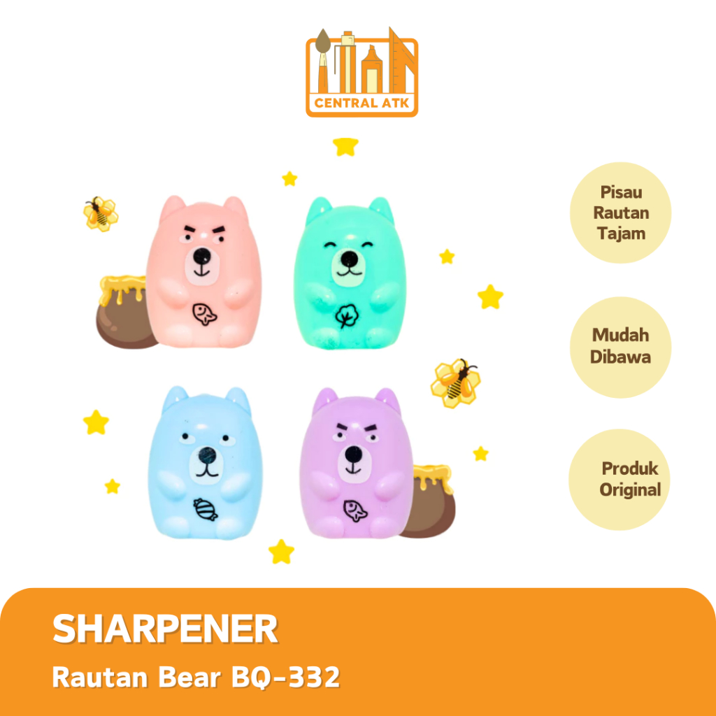 

RAUTAN / SHARPENER BEAR BQ-332 (1 PCS)