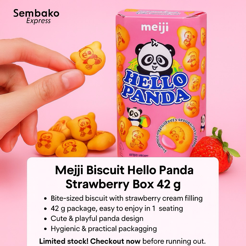 

Meiji Biscuit Hello Panda Strawberry Box 42 g