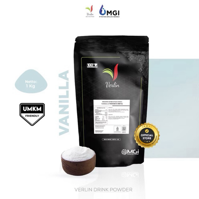 

Verlin Powder VANILLA PLAIN 1kg / Bubuk rasa Vanilla BEST SELLER