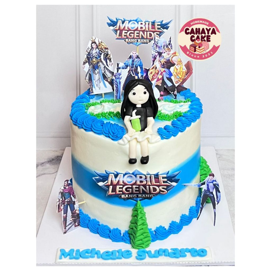 

Mobile Legend Custom Cake / Kue Ulang Tahun Mobile Legend/ Custom Cake