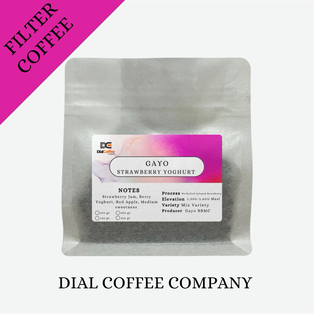 

Kopi Arabika Aceh Gayo Wethulled Infused Strawberry Yoghurt Single Origin Specialty Coffee Arabica Beans