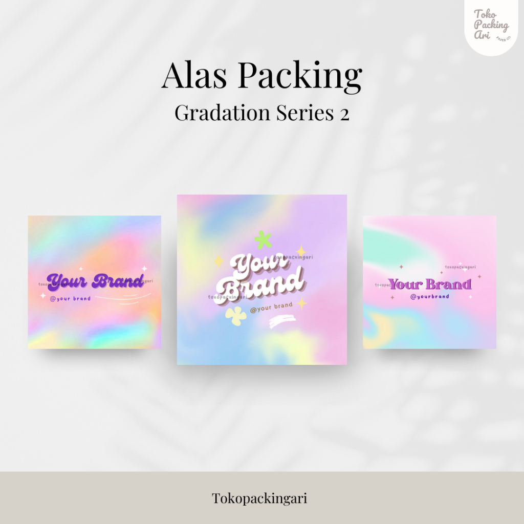 

Alas Packing | Gradation Series 2 | Paper Aksesoris | Kertas Dudukan | Cute Paper | Alas Packaging