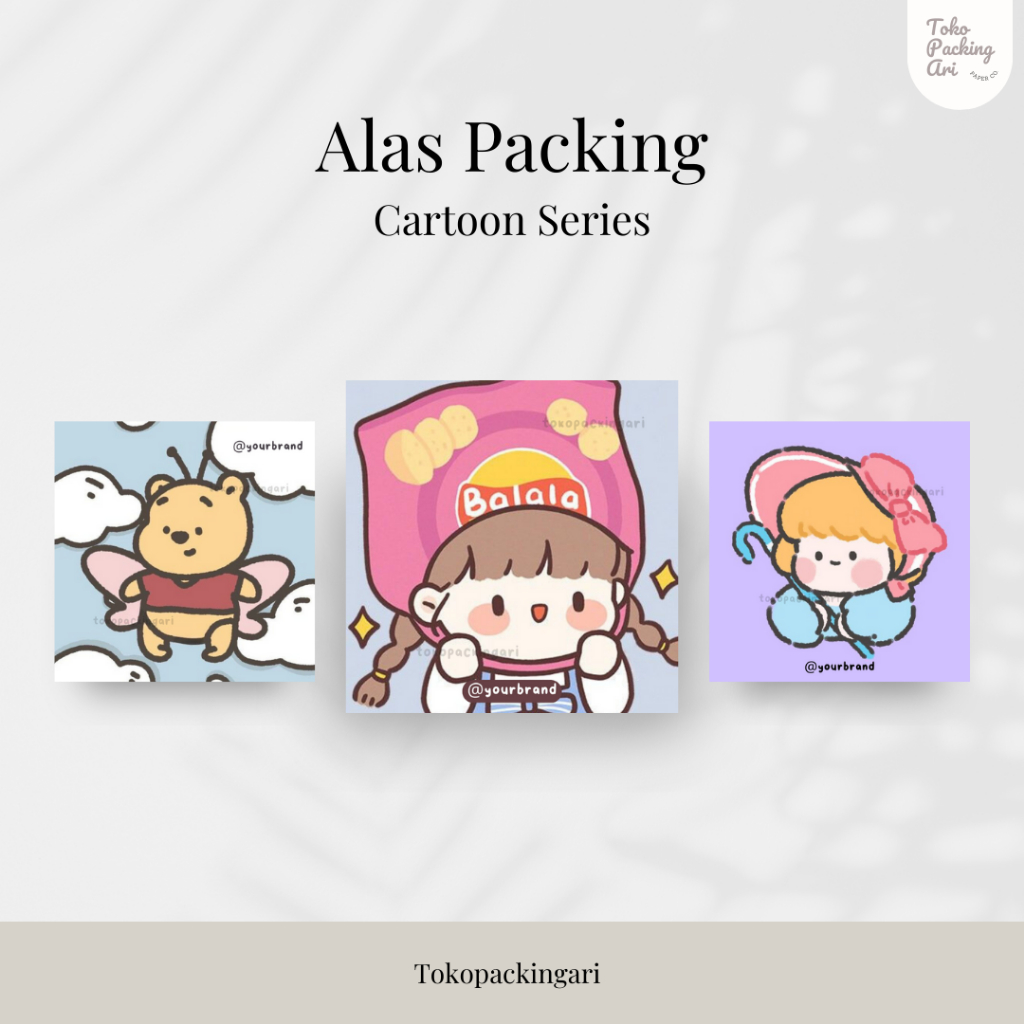 

Alas Packing | Cartoon Series | Paper Aksesoris | Kertas Dudukan | Cute Paper | Alas Packaging