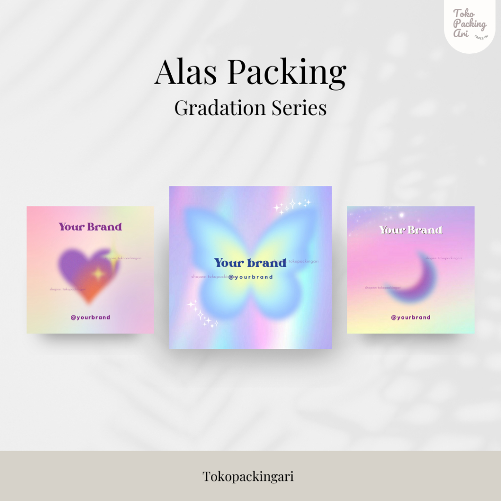 

Alas Packing | Gradation Series | Paper Aksesoris | Kertas Dudukan | Cute Paper | Alas Packaging