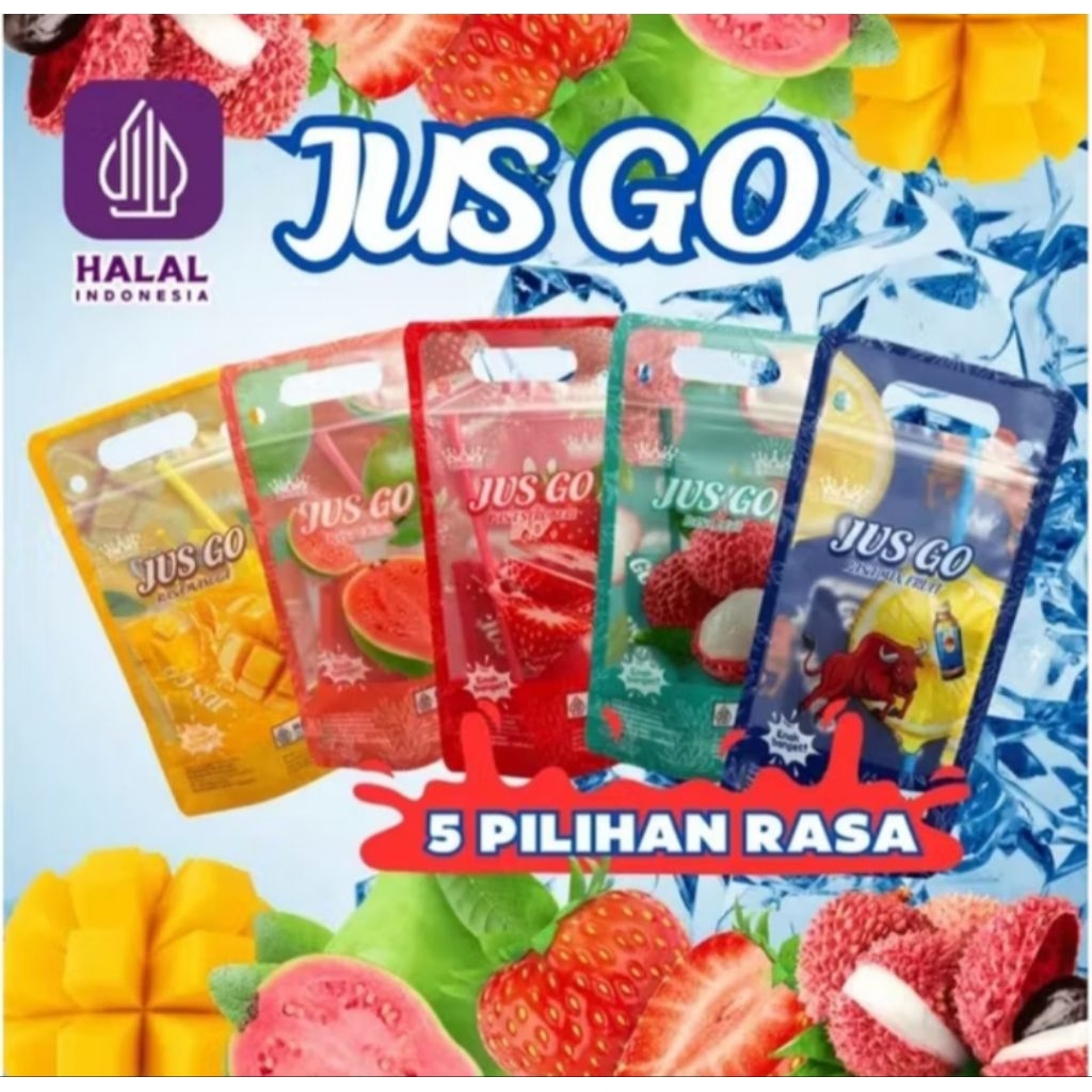 Jus Go minuman jus buah sirup kemasan 30gram * 5pc