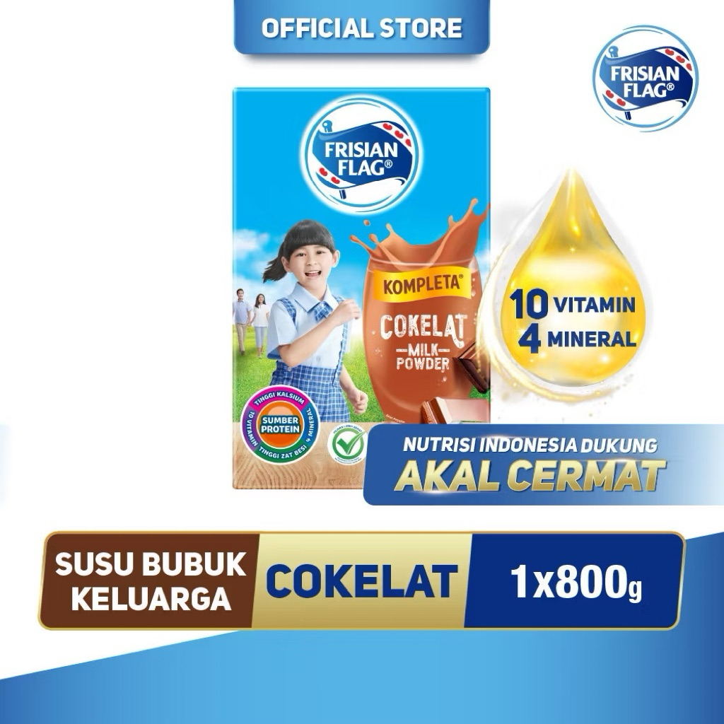 

Frisian Flag Susu Bubuk Keluarga Kompleta Cokelat 800g - 1 pcs