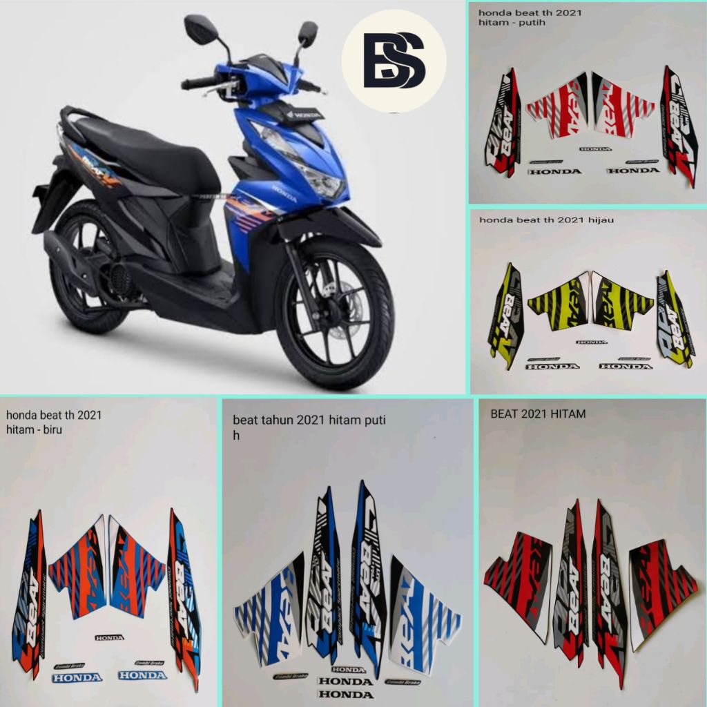 Stiker Striping Les Motor Standart Original Beat Fi 2021 2022