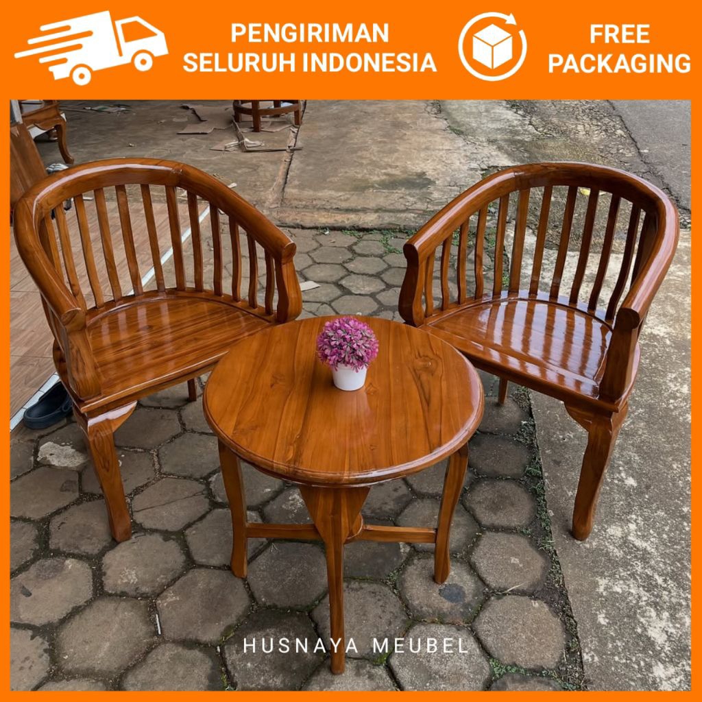 KURSI TERAS JATI BETAWI LENONG / KURSI TERAS BETAWI KURUNG / KURSI TERAS BETAWI JATI
