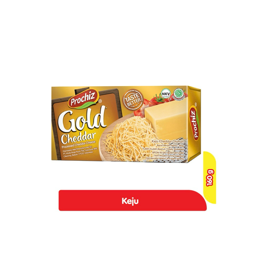 

PROCHIZ Gold Keju Cheddar Olahan 160 g