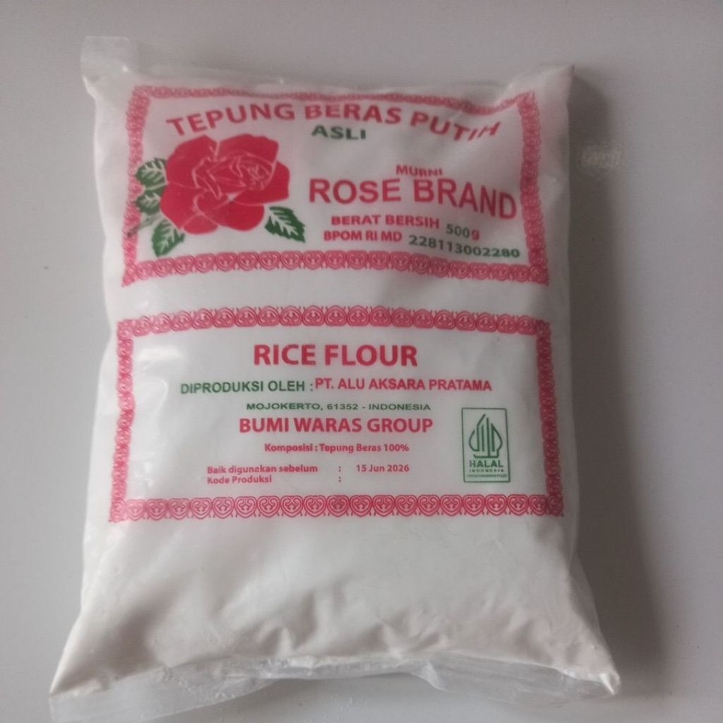 

Tepung beras putih ROSE BRAND 500g