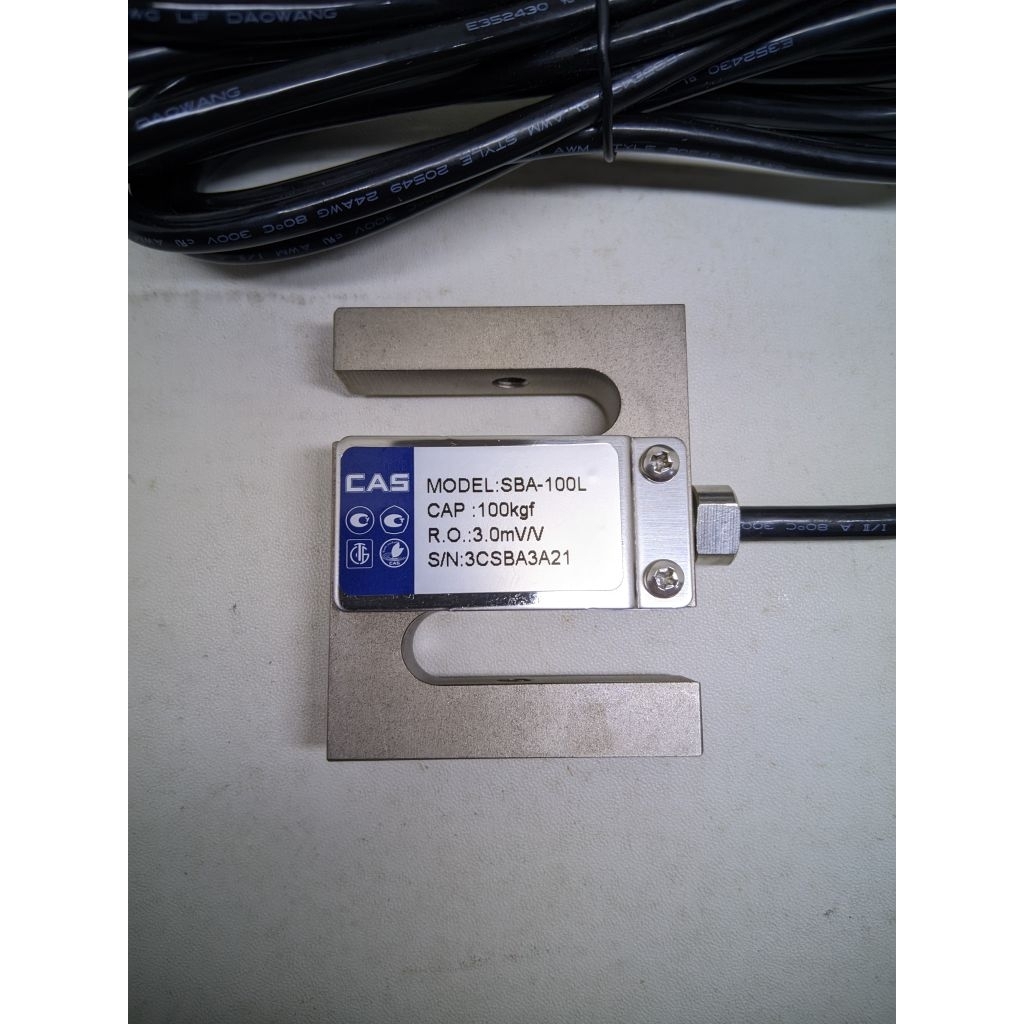 load cell Cas SBA 100kg / load cell S 100kg / load cell tension 100kg / load cell tarik 100kg