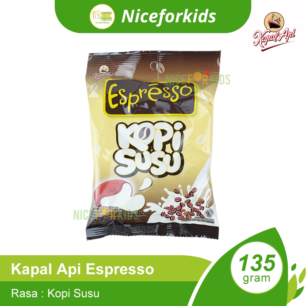 

Permen Kapal Api Espresso Kopi Susu 135gr / Permen Kopi Susu