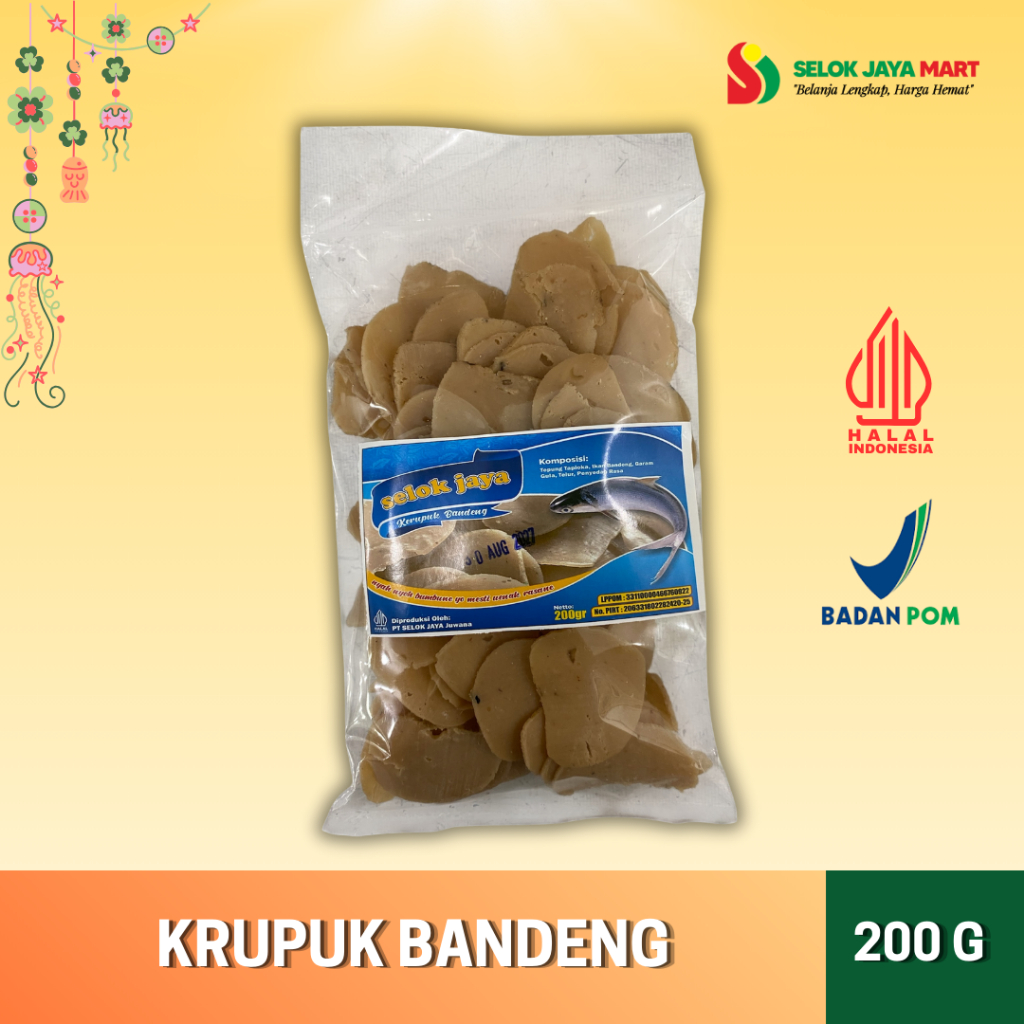

KRUPUK BANDENG 200GR / 400GR - SELOK JAYA