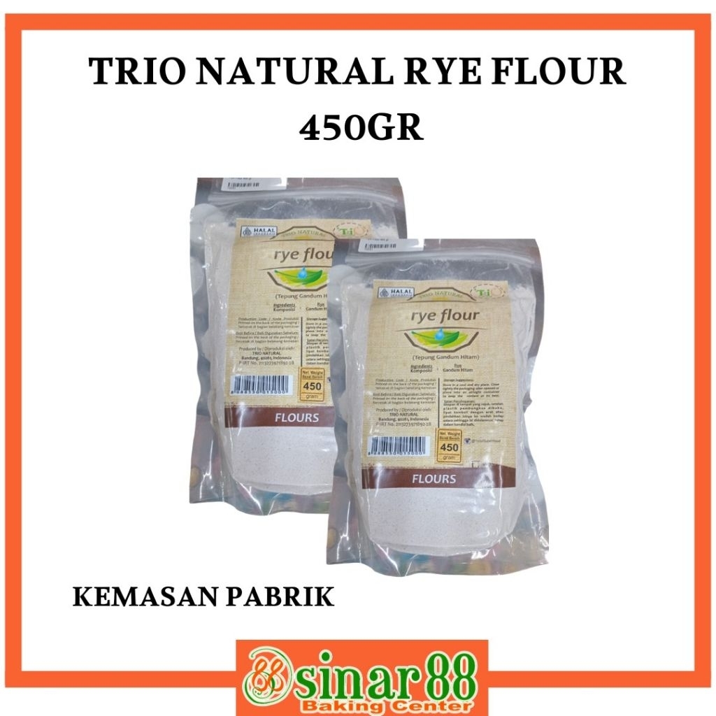 

TRIO NATURAL RYE FLOUR 450GR