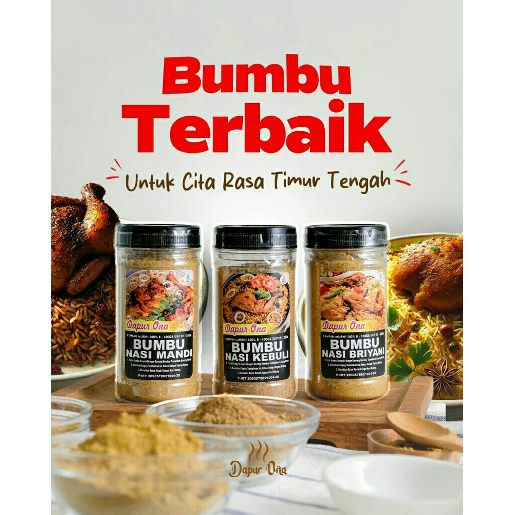 

Bumbu Kebuli, briyani, mandi, kabsah, bukhori