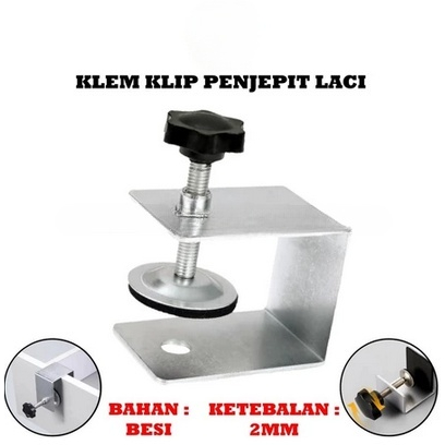 Besi Jepitan Kayu Rack Rak Laci Meja Furnitur Clamp Klip U Jepian Estetik Multifungsi