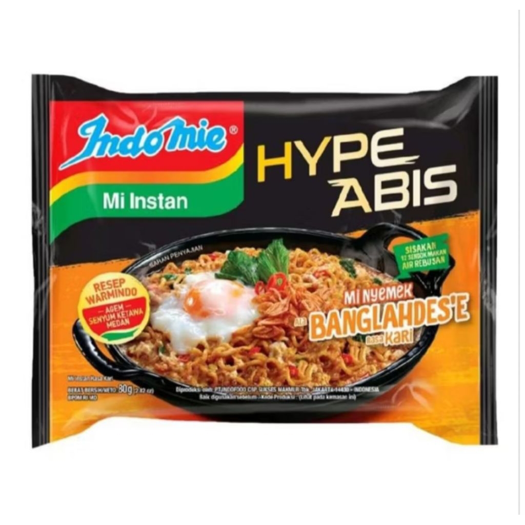 

Indomie Bangladesh Banglahdes'e Warmindo Hype Abis Mie Nyemek Rasa Kari 80gr