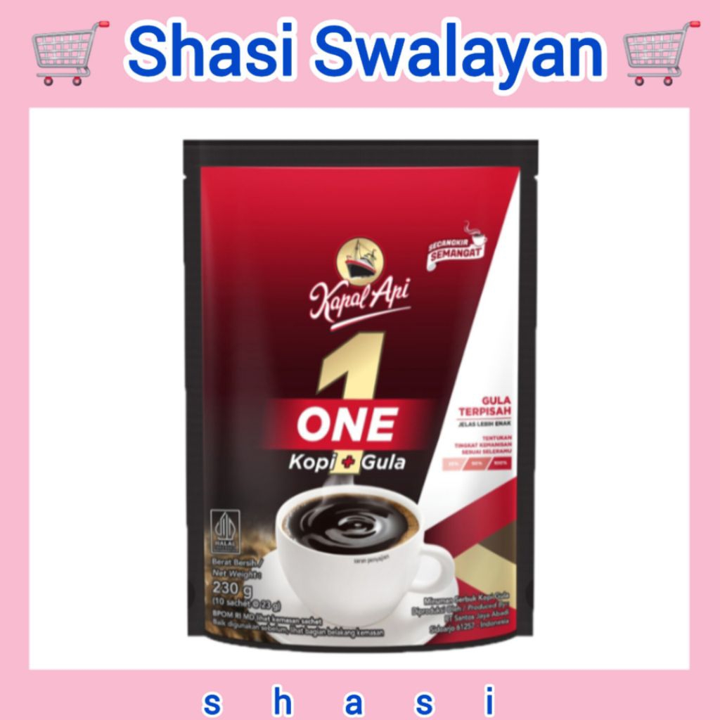 

KAPAL API Top One 23 gr X 10 Sachet - Kopi Instan + Gula Terpisah