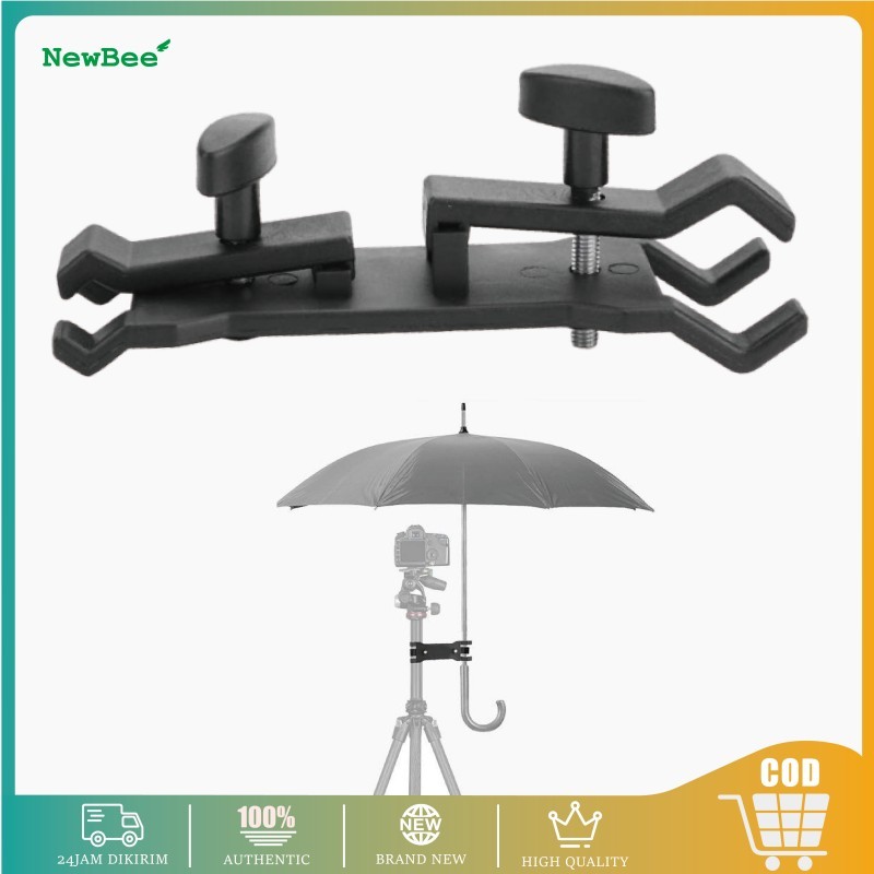 Holder Payung Pegangan Tripod / Klip Bracket Payung Tripod/Jepit Holder Payung Untuk Tripod Light St